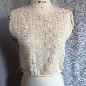 Vintage Toppers knit sleeveless sweater top